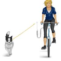 guinzaglio cane per bicicletta mtb