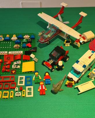 Lotto Lego Town Set Minifigure Parti Vintage