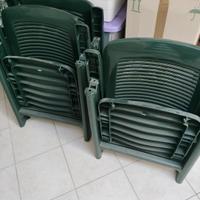 3 sedie da giardino richiudibili 