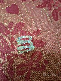 Anello donna con diamantini