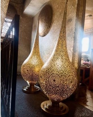 Lampada grande in ottone marocchino 150 cm