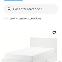 letto matrimoniale MALM  IKEA