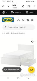 letto matrimoniale MALM  IKEA
