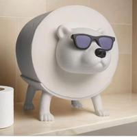 Porta rotolo Orso Polare carta igienica