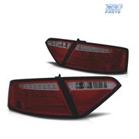FANALI AUDI A5 07-11 LIGHT BAR ROSSO FUMÉ