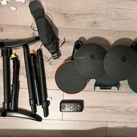 Controller xbox 360 drum set kit guitar hero