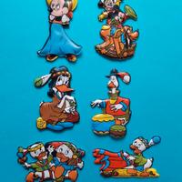 6 figurine plasteco formaggino Mio anni '70