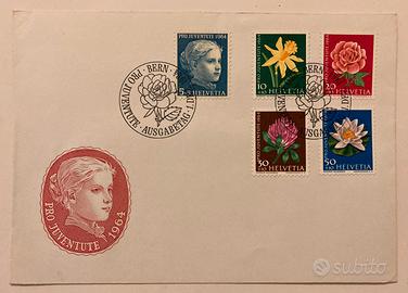 Francobolli Svizzera 4 Buste Pro Juventute (FDC)