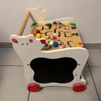 Camminatore in legno Foot Orso Primi passi bambini