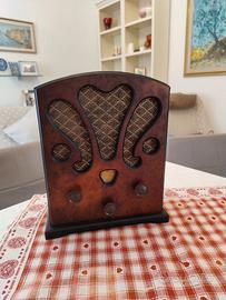 Radio antica Phonovox originale in legno massello
