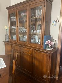 Credenza - cristalliera in legno