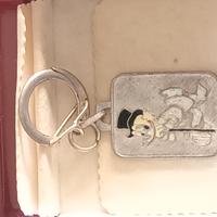 Portachiavi vintage Paperone argento 800