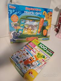 Set di sapientino travel quiz e carotina 500 quiz