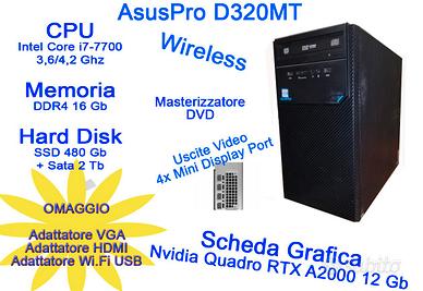 Gaming  i7-7700 16Gb SSD 480Gb+2Tb RTX A200 12 Gb