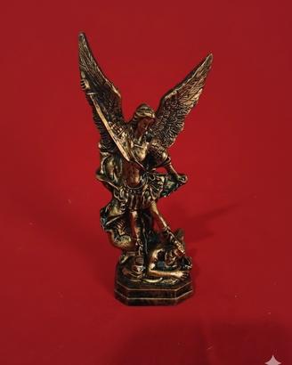 Statuina in resina San Michele Arcangelo -14 cm -