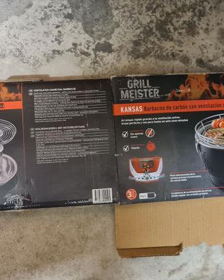 BARBECUE VENTILATO DA TAVOLO KANSAS CON CUSTODIA