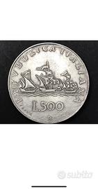 MONETA 500 lire 1957