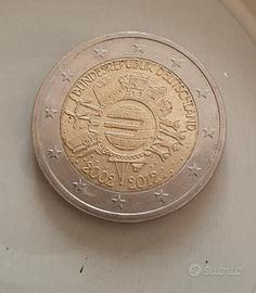 Moneta 2 euro Germania per i 10 anni euro - usata