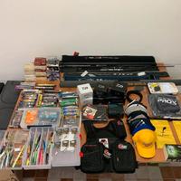 Attrezzatura pesca spinning mulinelli canne esche