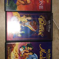 VHS La bella e la bestia, Aladdin, il re leone