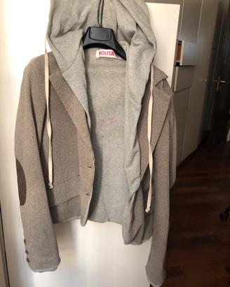 Giacca con inserto felpa grigia Nolita tg.46