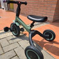 Topmark triciclo bicicletta 4 in 1 verde-nero