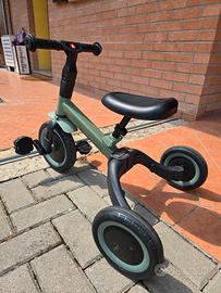 Topmark triciclo bicicletta 4 in 1 verde-nero