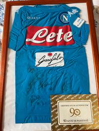 Maglia celebrativa 90 anni SSC Napoli autografata