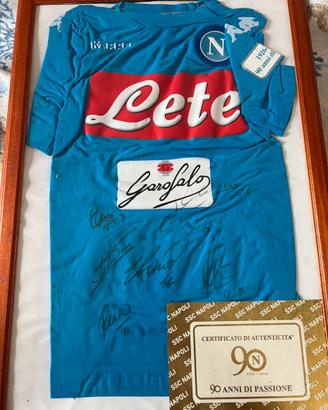 Maglia celebrativa 90 anni SSC Napoli autografata
