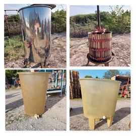 BOTTI IN VETRORESINA E ACCIAIO PIU' TORCHIO