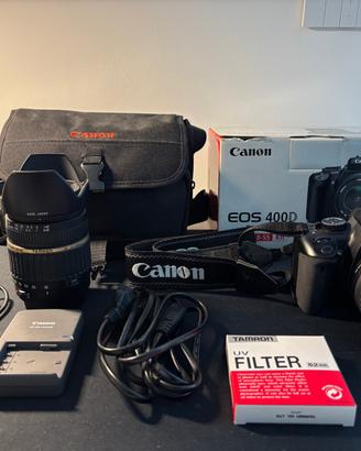 Canon EOS 400d fotocamera reflex + accessori