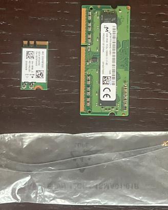 Ram da notebook + scheda wifi & bluetooth Qualcomm