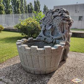 Fontana Scultura Granito Baveno, Pezzo Unico