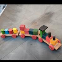 Trenino in legno anni 80 