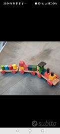 Trenino in legno anni 80 