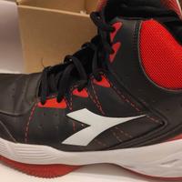 SCARPE DIADORA BUZZER TAGLIA 39 COLORE NERO ROSSO
