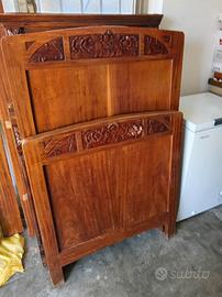 2 letti in legno anni 50