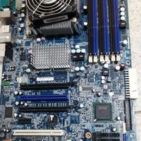 Scheda madre Lenovo, cavi, hard disk, processore