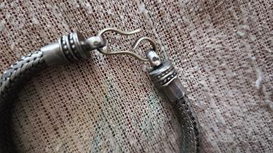 bracciale argento pesante 