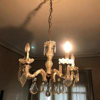 Lampadario 5 luci stile Maria Teresa in cristallo 