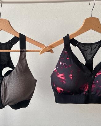 Lotto 2 reggiseni sportivi Decathlon taglia M