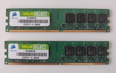 Memoria DDR2 Corsair (2x1GB)