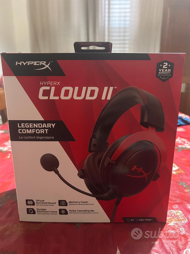 HyperX Cloud Stinger II – Cuffie Da Gaming Cablate 3,5 Mm Con DTS Spatial Audio, Memory Foam, Per PS4, PS5 E PC, Nero