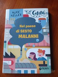 Libro anni 7 titolo; Nel Paese di Sesto Malanni