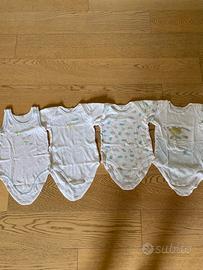 Set di quattro body da bambino 3 anni