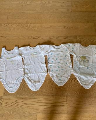Set di quattro body da bambino 3 anni