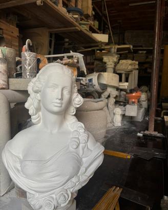 Statue lavandini vasi putti arredamento giardino