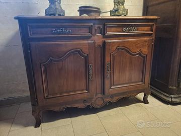 CREDENZA A DUE PORTE D' EPOCA LUIGI XV  META' 700