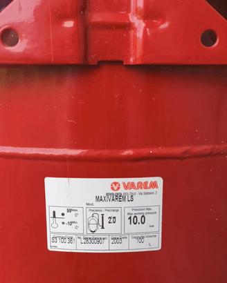 Vaso di espansione autoclave VAREM 100 LT.