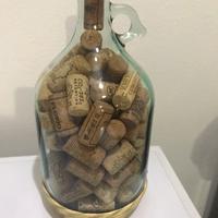 Damigiana 3 litri con tappi in sughero